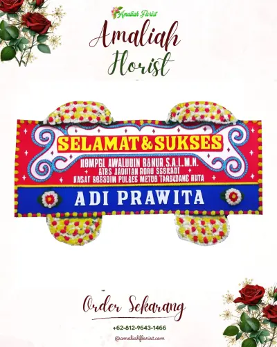Karangan Bunga Ucapan Selamat di Siwuluh